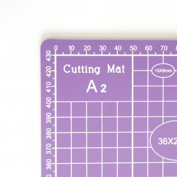Коврик (мат) для резки А2, двусторонний, самовосстанавливающийся, 3-слойный, фиолетовый